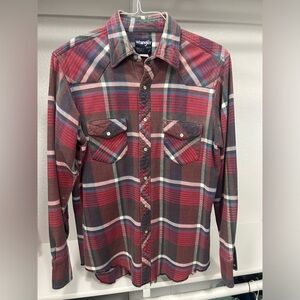 Vintage wrangler pearl snap